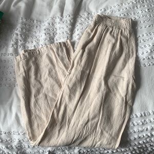 Gap wide legged beige pants